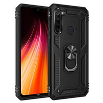 Xiaomi Redmi Note 8T 7 8 Pro dėklas Prabangus šarvuotas smūgiams atsparus telefono dėklas Redmi 7 8 7A 8A Automobilinis magnetinis žiedo laikiklis Galinis dangtelis For Redmi Note 8 juoda