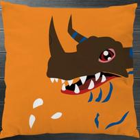 Digimon Adventure Greymon Garurumon  40x40cm Pillowcase Pillow Case Cover Cosplay Fanart Gift BED/SOFA/CAR Decor New 30x30cm
