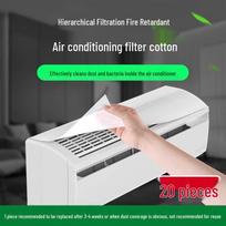 Universal Wall-Mounted Air Conditioner Dust Cover with Filter for Air and Oil Removal