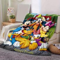1pc,Mickey &  Minnie Mouse Goofy Pluto Daisy Duck Outdoor Soft Throw for Home Decor, Couch Cover, Travel 80cmx120cm