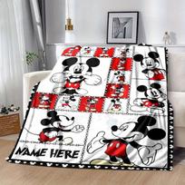 1pc, Cozy Mickey Mouse Home Decor Blanket: A Versatile Flannel Throw for Bedroom, Living Room, Travel, Camping, Car 80x120cm