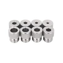 Industrial Stainless Steel Drill Bushings Set 8Pcs With Rolled Grip Surfaces 3-10mm Inner Diameters For Secure Fastening 1