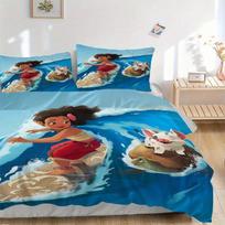 3 vnt. Moana ir laimingas paršelis margintas pledų komplektas Minkštas ir patogus pledo užvalkalas miegamojo, svečių kambario patalynės komplektui S069 135x200cm