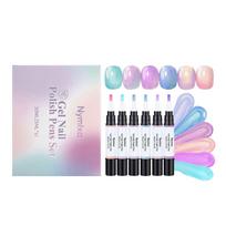 3-in-1 Gel Nail Polish Pen Set: 6-color nail polish pen set, one-step nail polish pen set, 4ml travel size