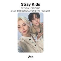 Stray Kids OFICIALUS FANKLUBAS STAY 4-oji KARTA STAY HIDEOUT Oficiali fotokortelė HYUNJIN beige