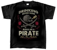 Drinking Rum before Noon makes me a Pirate not a Alcoholic Funny T'shirt Tee 3XL 2XL