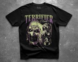 Terrifier Shirt Art the Clown Horror Movie Tee, Slasher Fan Gift, Vintage Scary Clown Graphic T-Shirt, Cult Horror Aesthetic Top S