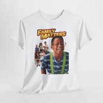Family Matters 90's Comedy TV Show Men's Light Blue White Tees T-Shirt Size S-5XL L