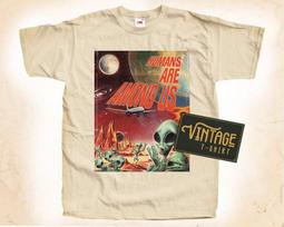 Humans are Among Us T-Shirt Tee Natural Vintage Cotton Movie Poster All Sizes S M L XL 2X 3X 4X 5X XL