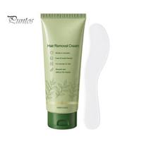 Depilatory Cream with Spatula 100G Hair Removal Spatula, Pain Free Men Women Gentle Remover Pain-free Cream, for Facial Body Legs Arm Underarms Bikini 100g