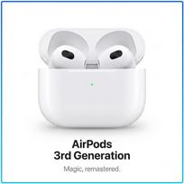 Apple AirPods 3 tikri belaidžiai ausinukai H1 lustas Automatinis susiejimas Jutiklinis valdymas Erdvinis garsas Belaidis laisvų rankų įrangos rinkinys skirtas iOS Android išmaniesiems telefonams balta