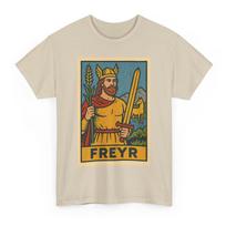 Freyr Norse God T-Shirt: Retro Comic Style, Viking Lore Tee 2XL