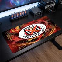 Fulham Football Print Large Mouse Pad, Anti-Slip Extended Gaming Desk Mat for Office Home 30cmx60cm（11.8x23.6inch）