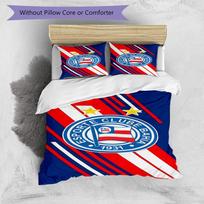 Esporte Clube Bahia Design Printed Pattern Duvet Cover Set – includes 1 duvet cover and 2 matching pillowcases Bedroom decor Christmas gifts 135cm*200cm