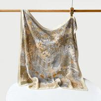 90cm Printed Large Herringbone Square Scarf Women Shawl Headscarf Versatile Cross-border  Scarves