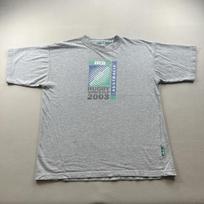 Vintage Rugby World Cup 2003 T-Shirt Mens Large Gray IRB England Australia y2k S