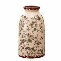 Išskirtinio dizaino keraminė vaza Vintažinė dekoratyvinė vaza Gėlių vaza Svetainės dekoras style 2 S beige