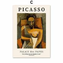 Picasso Posters World Famous Painter Wall Art Decoration Prints Abstract Figure Canvas Painting Living Room Home Decor Pictures 21cm×30cm NoFrame