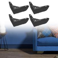 4 Pieces DIY Furniture Legs Bed Risers Decorative Decoration Stable Construction Replacement Feet juoda