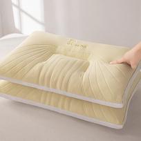 Cervical Correction Pillow Ergonomic Neck Support Household Pillow for Deep Sleep 48*74 beige