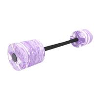 Aquatic Dumbbell Versatile Detachable Portable Water Sports Underwater Fitness Equipment Foam Pool Weights Swimming Barbell violetinė