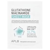 APLB, Glutathione Niacinamide, Beauty Sheet Mask, 1 sheet, 25 ml (0.85 fl oz)