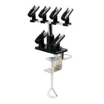 Professional Airbrush Stand Organizers 360 Degree Rotating Base Holds 6 Brushes Model Crafting Enthusiasts For Workshop 1