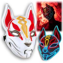 LED cat mask glowing cosplay halloween cat costume party carnival