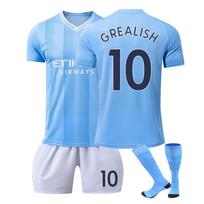 2324 „Manchester City“ namų futbolo marškinėliai Šortų pėdkelnių rinkinys Naujas Šortų pėdkelnių rinkinys Vaikų dydžio rinkinys 16