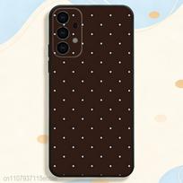 INS Brown Red Polka Dots Phone Case for Samsung S series s21 s22 s23 s24 s25 S26 FE Plus Ultra TPU Soft to Skin-friendly case SamsungS20Plus