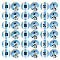 50Pcs 9Inch Soccer Themed Paper Plates Argentina Football Dishware Soccer Party Tableware Supplies for Football Event 1