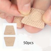 50 vienetų nagų priežiūros lipdukų, storas nagų apsaugas, dvigubo sluoksnio lipnios juostelės dizainas, skatinantis nagų augimą ir išvaizdą beige