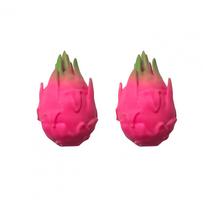 Fruit Dragon Fidget Toy Simulation Dragon Fruit Squeeze Toy Set Stress Easing Fidget Toys Decompression Fruit Shape For Kids