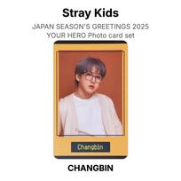 Stray Kids JAPAN SEASON'S GREETINGS 2025 YOUR HERO Photo card set Official Photocard LEE KNOW brown