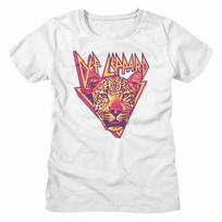 Def Leppard Leppard Leopard White Women's T-Shirt 3XL