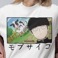 Unisex, Mob Psyhco 100 Shirt, PsychoHelmet Anime Shirt Mob loves Milk, Shigeo Japanese Anime Otaku GIFT Tee, Psycho Manga, Psyhco 100 Tshirt 2XL