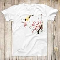 Songbird On Blossom Branch Ohara Koson Top Tee Best Cute Gift Men Women Unisex T-Shirt 3113 4XL