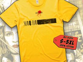Kill Bill V13 T-Shirt Vintage YELLOW T-Shirt DTG Digital Print Sizes S M L XL 2XL 3XL 4XL 5XL XL
