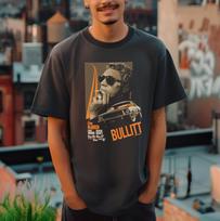 Bullitt TShirt – Steve McQueen Inspired Graphic Tee, Classic Car Ford Mustang Cotton Apparel 3XL