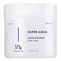 MISSHA Super Aqua Ultra Hyalron Toner Pad Deep Hydrating Care 90 Pads 180g 180g