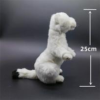 Ferret High Fidelity Cute Mink Stoat Plush Toys Animals Simulation Stuffed Doll Toy Gifts For Kids gray
