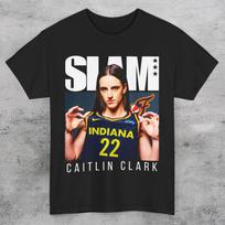 Caitlin Clark SLAM žurnalas WNBA Indiana Fever Krepšinis Unisex Marškinėliai 3XL