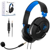 TURTLE BEACH Recon 50 Gaming with Wired for Portable Game Detachable Headset, Black/Blue, Ultra-lightweight (210g), Multi-platform, Microphone, 3.5mm