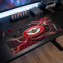 Brentford Football Print Large Mouse Pad, Anti-Slip Extended Gaming Desk Mat for Office Home 30cmx60cm（11.8x23.6inch）