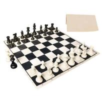 FuPai Tournament Cloth Chess Board Portable Travel Chess Game Set Roll up Combination Chess Set juoda
