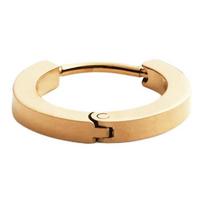 Daniel Wellington Single hoop-shaped high-end design 316L stainless steel (PVD gold-plated) earrings for men and women, couple style, gold DW00400872 auksas