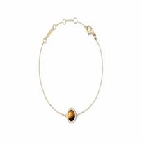 Daniel Wellington Light luxury, retro, niche design, mother-of-pearl alloy, red agate, tiger eye stone bracelet, women's model DW00401427 auksas