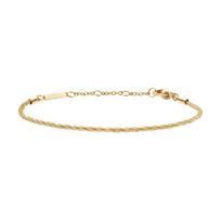 Daniel Wellington Twist chain design 316L stainless steel (PVD gold-plated) bracelet, same style for men and women, couple style, gold DW00400560 mėlyna