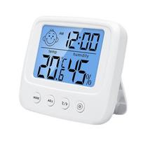 High Precision Indoor Digital Thermometer Hygrometer Clock for IP55 /ODM Support Plastic Material for Home Comfort for (White,-50℃~70℃ (-58℉~158℉)&1 ℃) balta