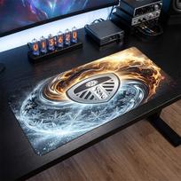Leeds United Football Print Large Mouse Pad, Anti-Slip Extended Gaming Desk Mat for Office Home 30cmx60cm（11.8x23.6inch）